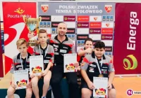 Złoto na Drużynowym Turnieju Uczniowskim w tenisie stołowym - zdjęcie główne