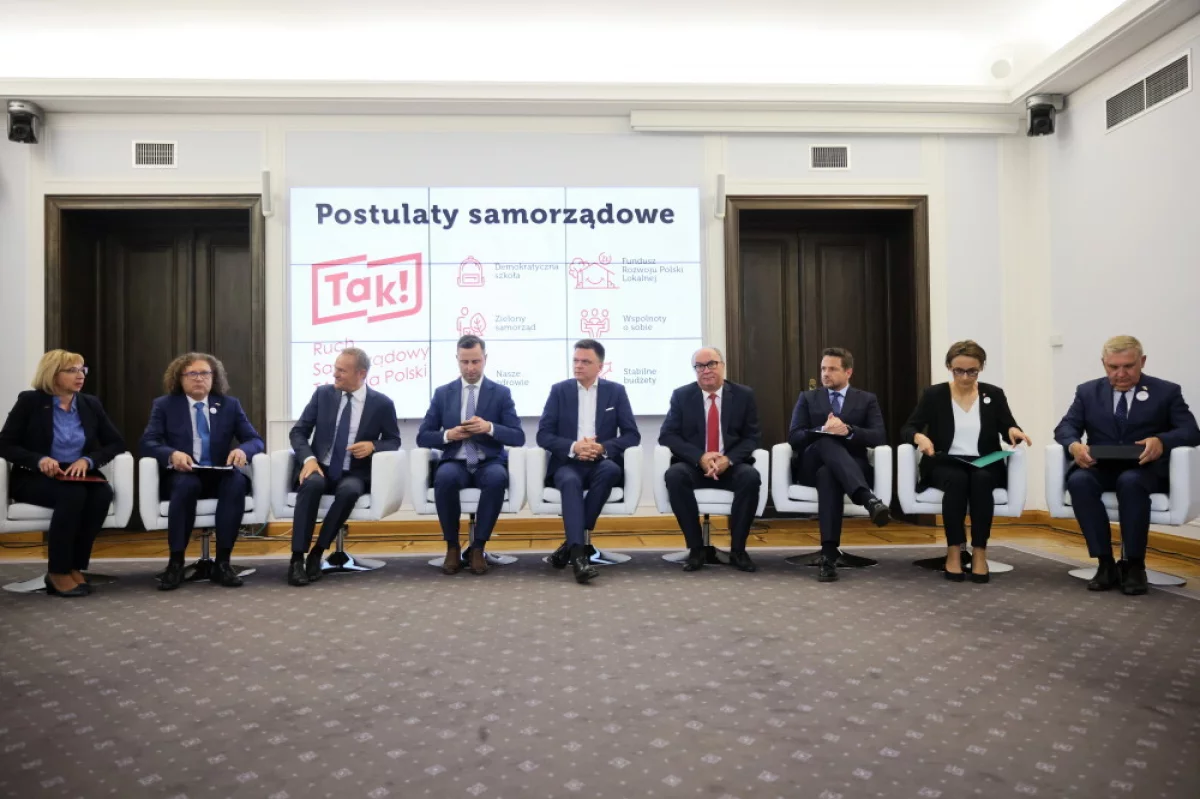 Liderzy: PO, PSL, Lewicy i Polski 2050 podpisali deklarację samorządowców z Ruchu "TAK! Dla Polski"