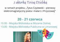 Miejska Biblioteka Publiczna zaprasza młodzież na warsztaty z Teresą Dzielską – aktorką teatralną i telewizyjną - zdjęcie główne