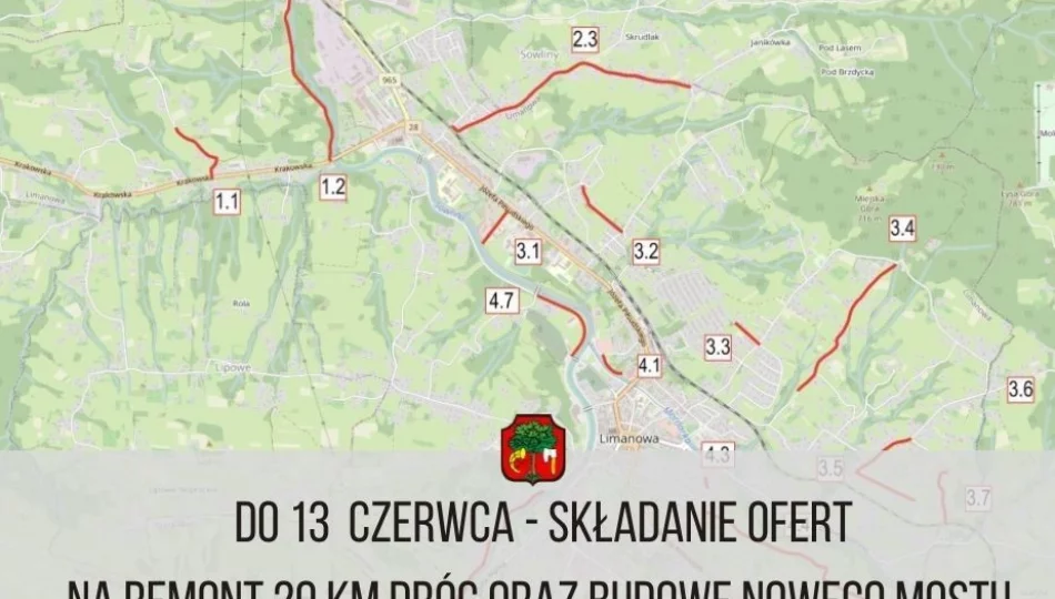 Do 13 czerwca składanie ofert na remont 20 km dróg oraz budowę nowego mostu w ramach środków pozyskanych z Programu „Polski Ład” - zdjęcie 1