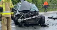 Groźnie wyglądające zderzenie. DK 28 już przejezdna - zdjęcie 2