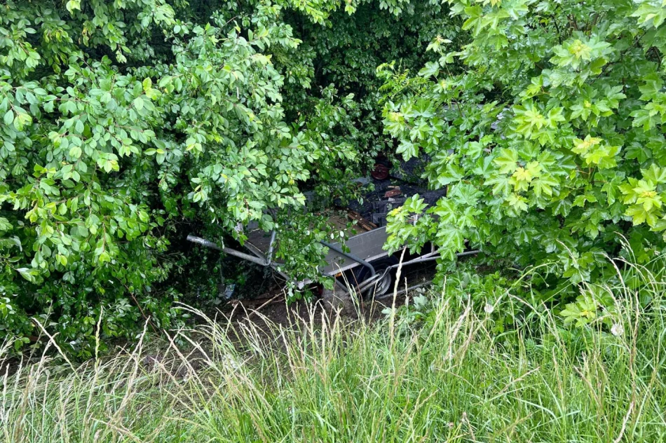 Groźnie wyglądające zderzenie. DK 28 już przejezdna - zdjęcie 5