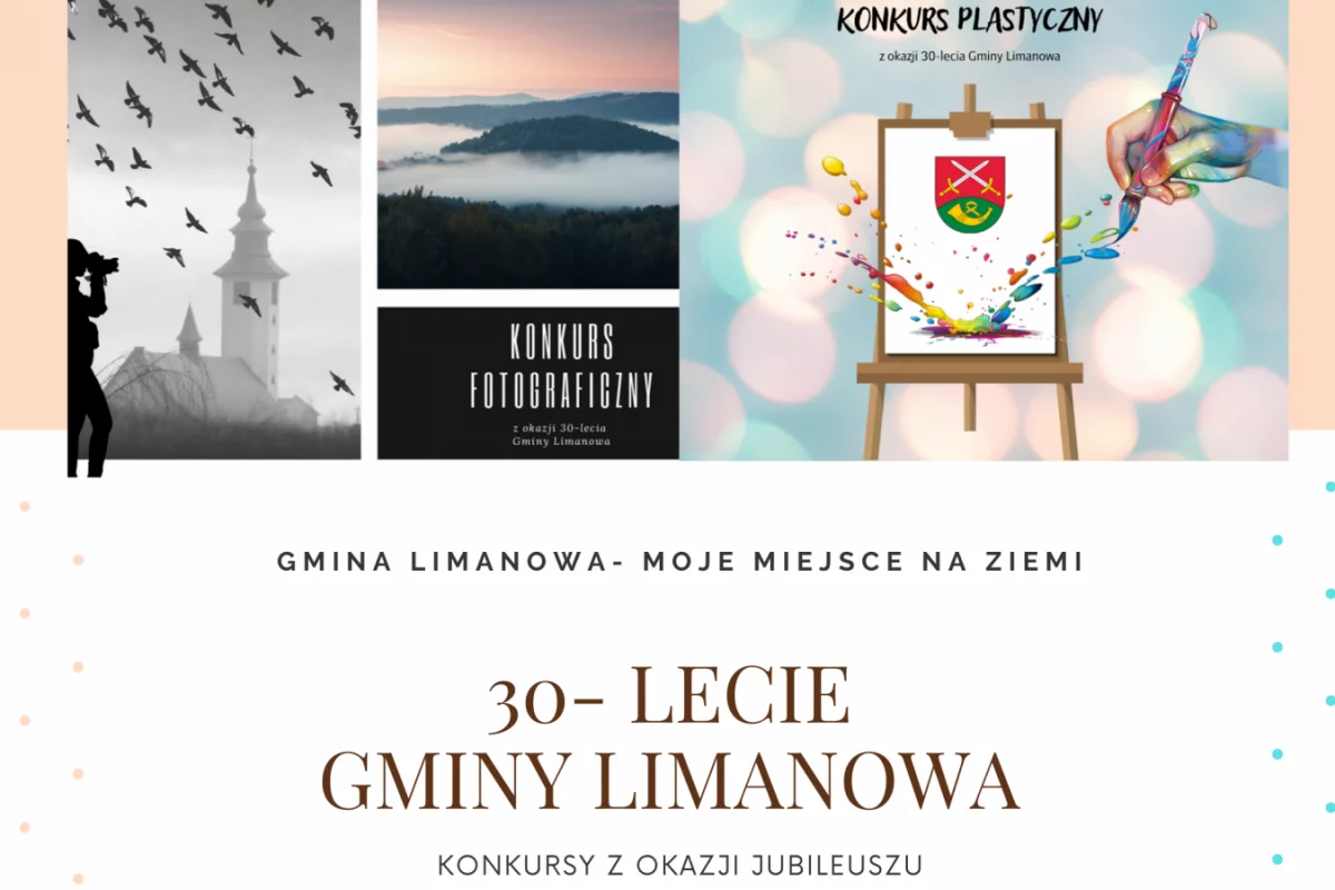 „Gmina Limanowa – moje miejsce na ziemi” – konkursy z okazji 30-lecia samorządu