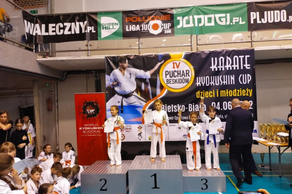 32 medale i 2 miejsce drużynowo dla Limanowskiego Klubu Kyokushin Karate na IV Pucharze Beskidów - zdjęcie 5