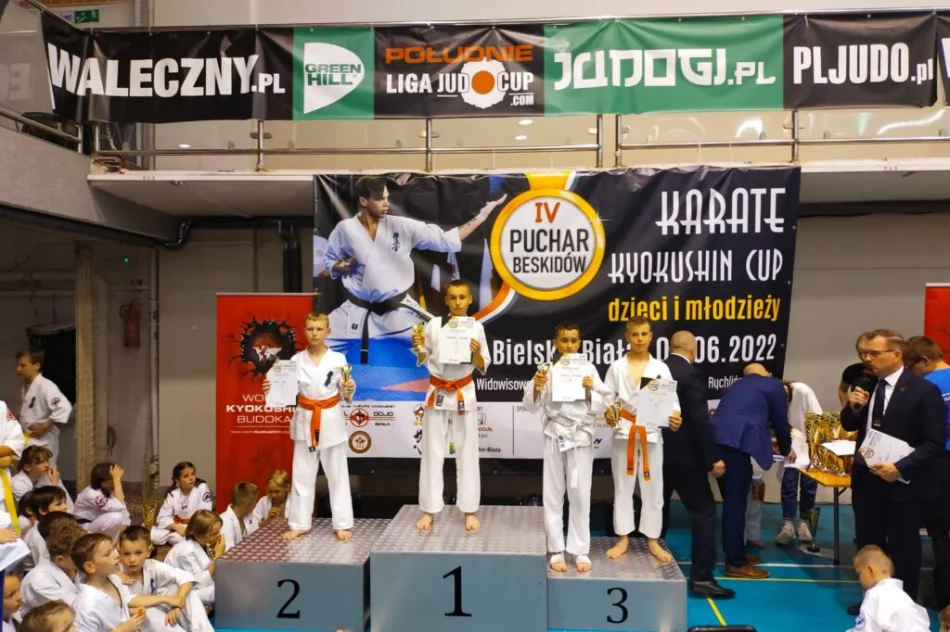 32 medale i 2 miejsce drużynowo dla Limanowskiego Klubu Kyokushin Karate na IV Pucharze Beskidów - zdjęcie 10
