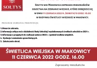 Zawiadomienie o zebraniu wiejskim w miejscowości Makowica - zdjęcie główne