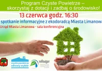 13 czerwca – spotkanie informacyjne dot. Programu „Czyste Powietrze” - zdjęcie główne
