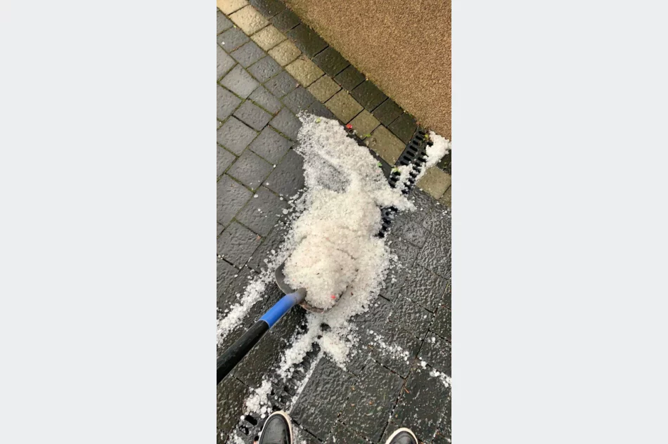 Burza z gradobiciem nad Limanowszczyznyą - zdjęcie 4