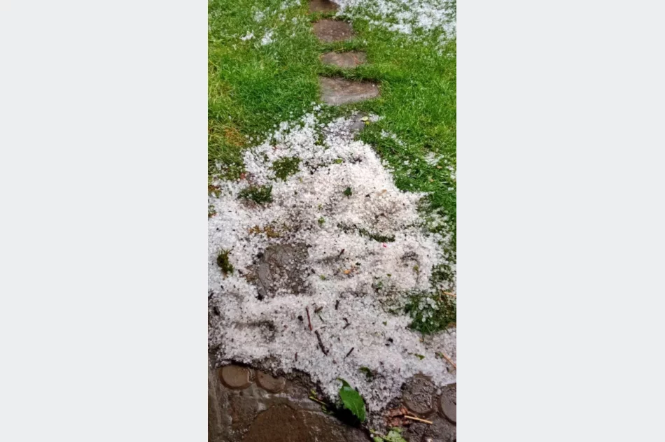 Burza z gradobiciem nad Limanowszczyznyą - zdjęcie 5