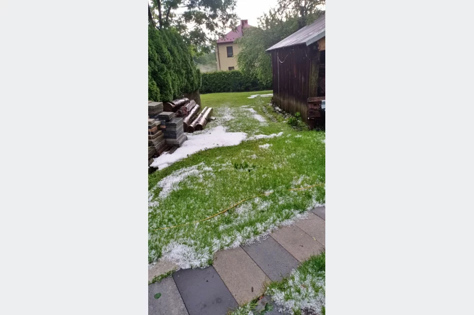 Burza z gradobiciem nad Limanowszczyznyą - zdjęcie 8