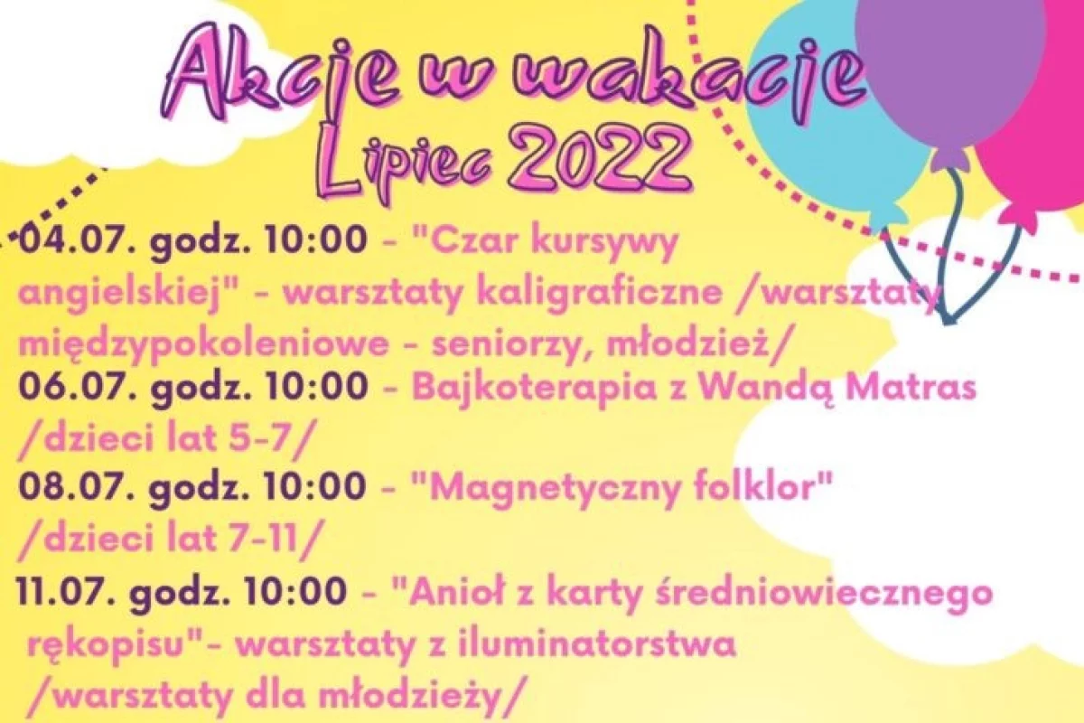 „Akcje w wakacje” w Miejskiej Bibliotece Publicznej w Limanowej