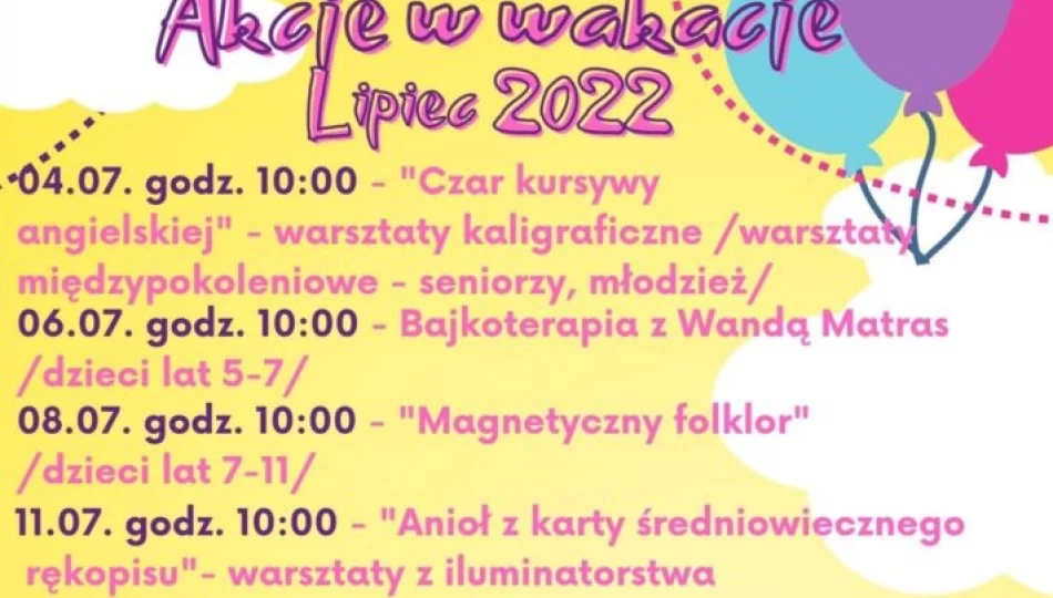 „Akcje w wakacje” w Miejskiej Bibliotece Publicznej w Limanowej - zdjęcie 1