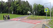 Bezpieczniej na skrzyżowaniu w Starej Wsi za sprawą nowego przejścia dla pieszych - zdjęcie 2