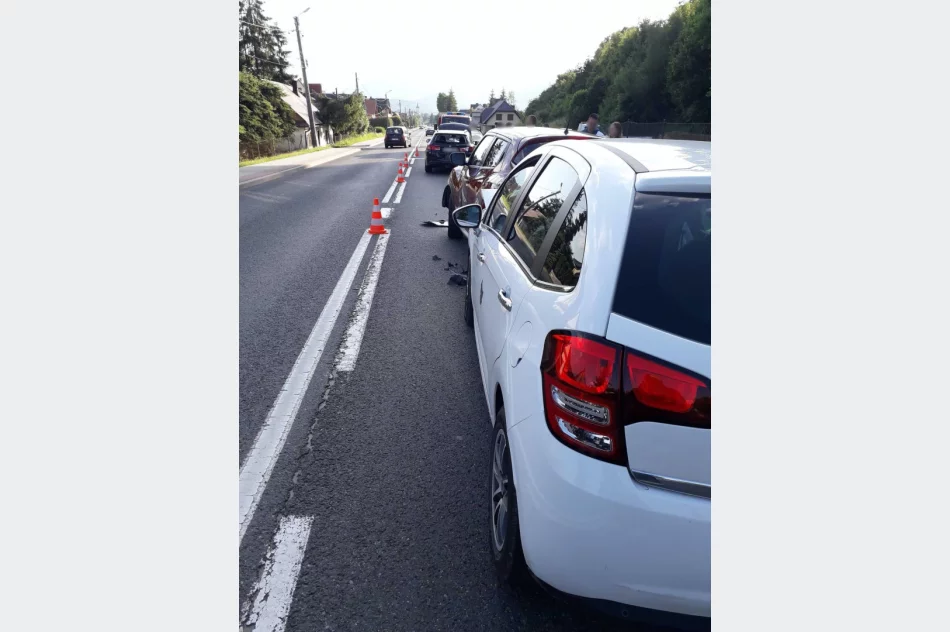 Zderzenie trzech samochodów  - zdjęcie 2