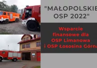 Konkurs „Małopolskie OSP 2022” – przyznano środki dla OSP Limanowa i OSP Łososina Górna - zdjęcie główne