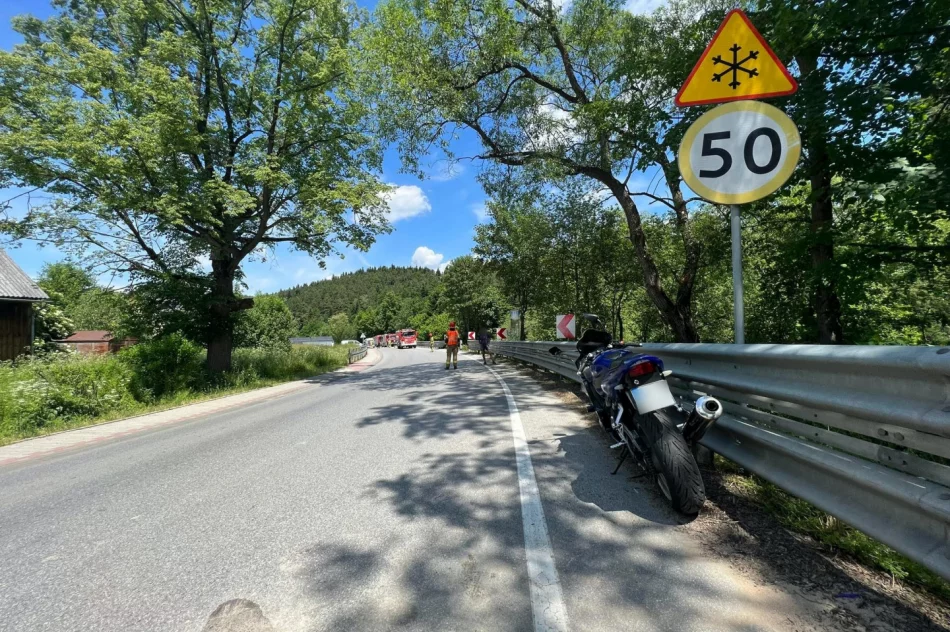 Ciężki stan rannego motocyklisty. Trwa walka o jego życie - zdjęcie 4