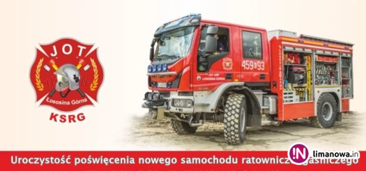 Poświęcenie nowego samochodu ratowniczo-gaśniczego