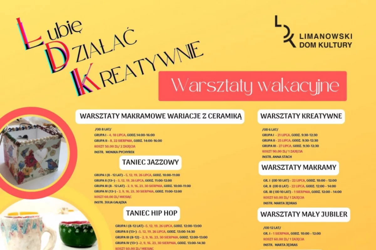 LDK zaprasza na warsztaty - trwają zapisy