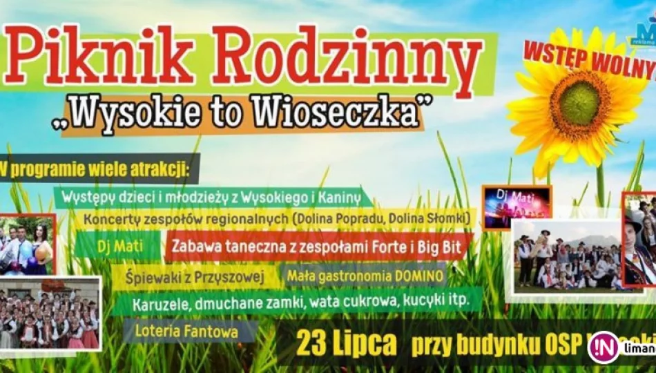 Piknik rodzinny w Wysokiem już w najbliższą niedzielę! - zdjęcie 1