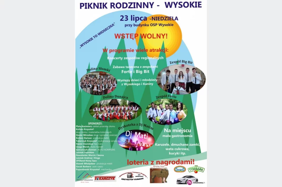 Piknik rodzinny w Wysokiem już w najbliższą niedzielę! - zdjęcie 2