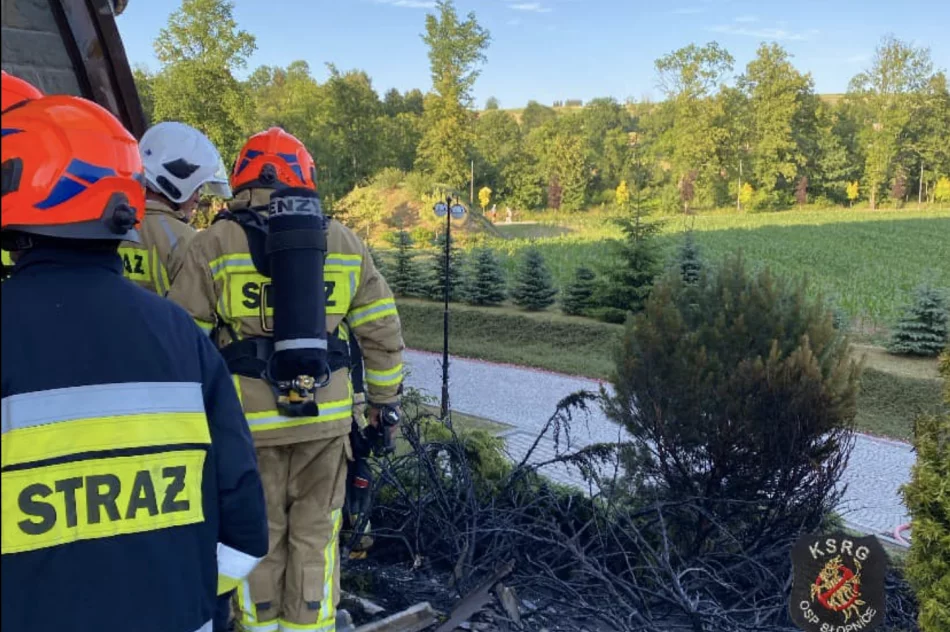 Przy kościele wybuchł pożar - zdjęcie 4