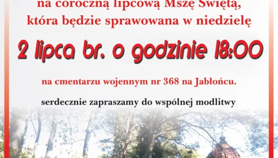 Lipcowa Msza Święta na Jabłońcu - zdjęcie 1