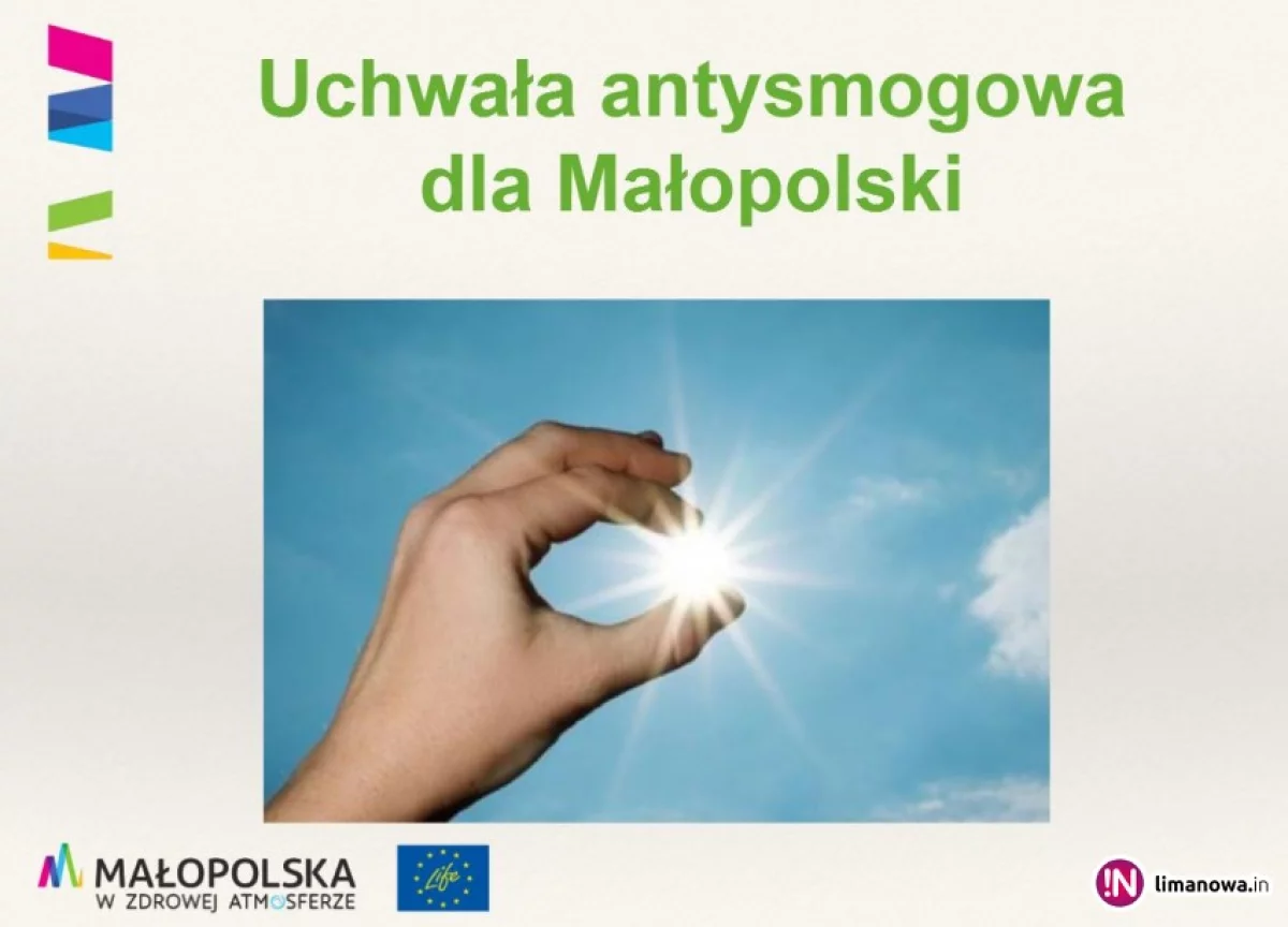 Od 1 lipca w całej Małopolsce zacznie obowiązywać tzw. uchwała antysmogowa