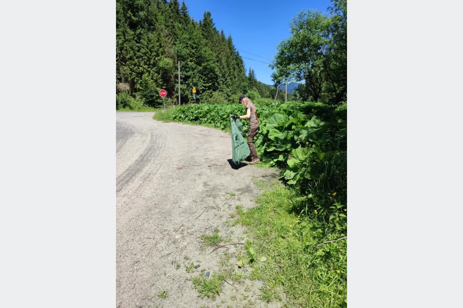 Sprzątali las: "królowały" puszki, szkło i opony - zdjęcie 4