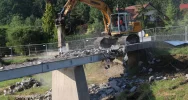 Trwa rozbiórka mostu na ul. Lipowej - zdjęcie 5