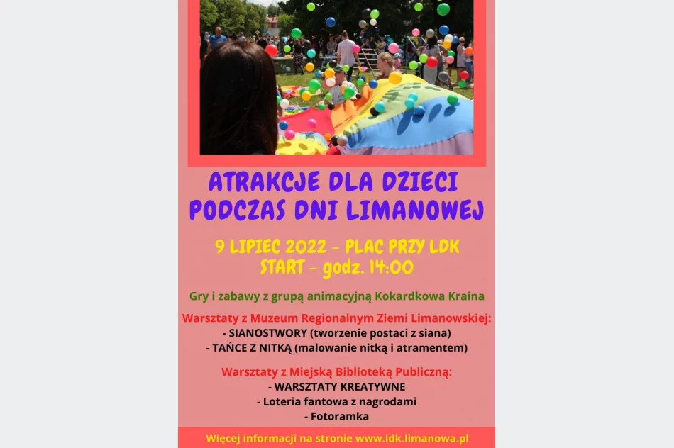 Atrakcje dla dzieci podczas Dni Limanowej 2022 - zdjęcie 2
