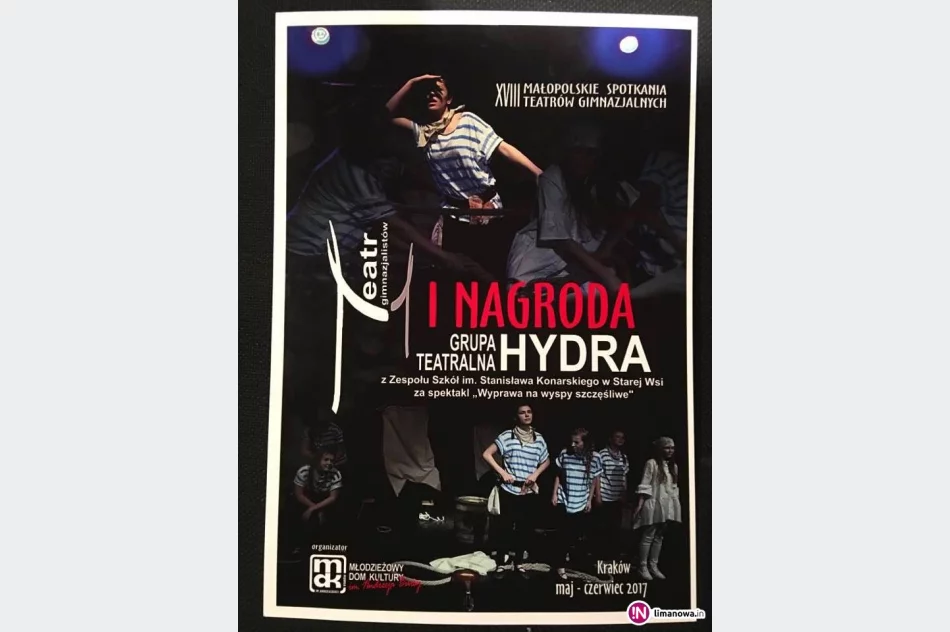 Grupa Teatralna 'HYDRA' z ZS w Starej Wsi II najlepsza w Małopolsce! - zdjęcie 4