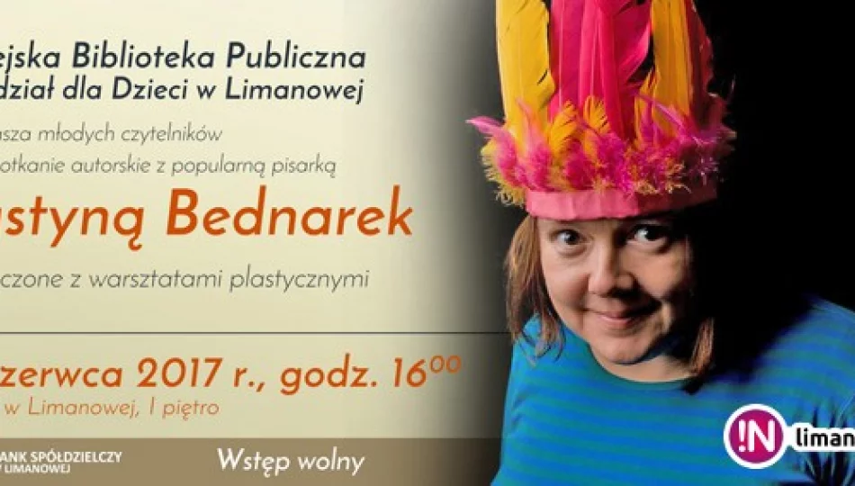 Justyna Bednarek w bibliotece - zdjęcie 1