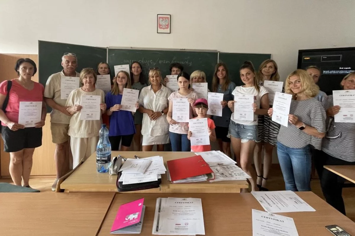 Zakończyły się lokalne lekcje polskiego dla uchodźców