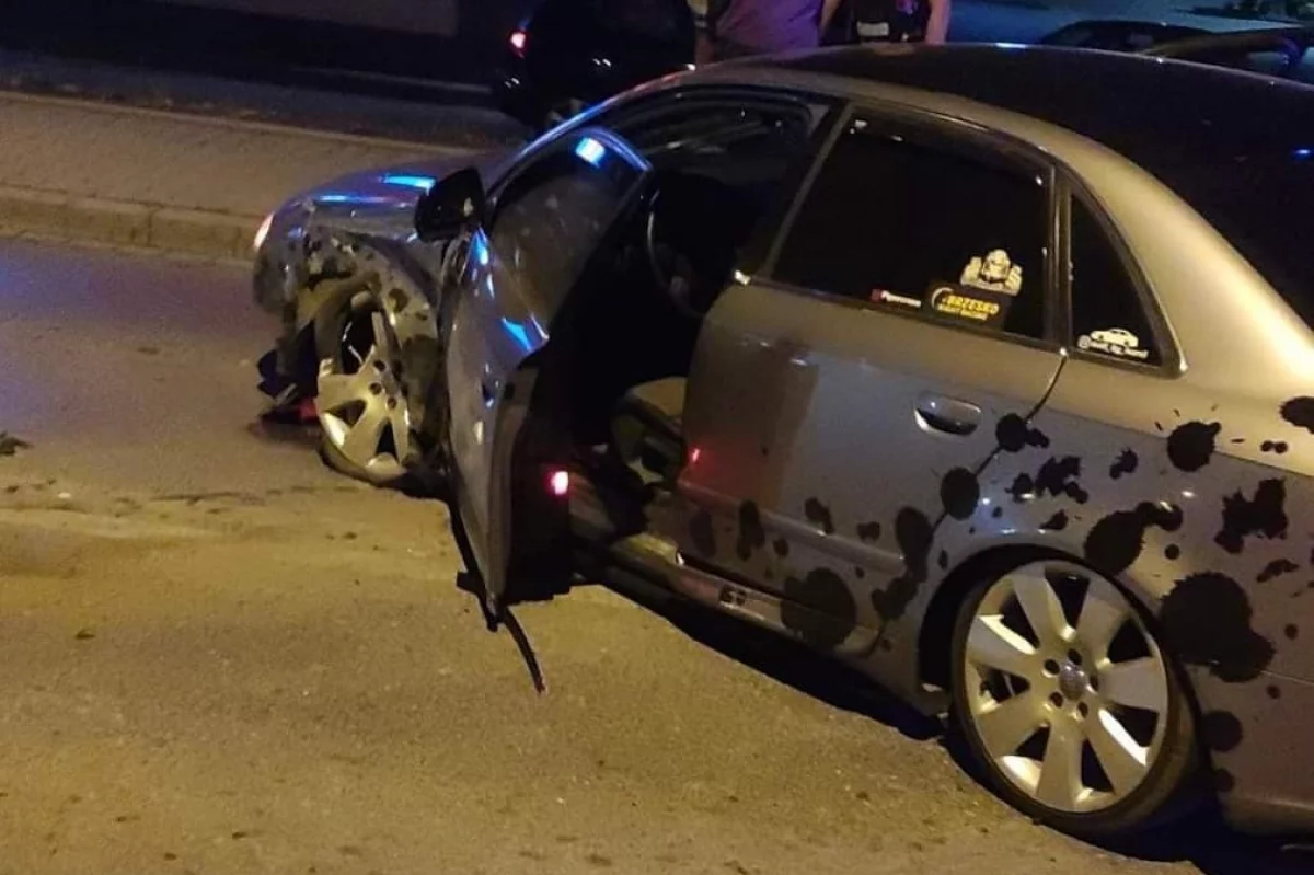 Groźnie wyglądające zderzenie dwóch aut