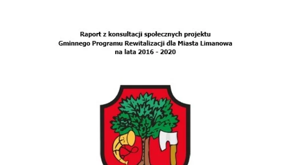 Raport z konsultacji społecznych projektu Gminnego Programu Rewitalizacji - zdjęcie 1