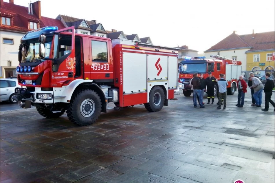 Pożar na limanowskim rynku - zdjęcie 4