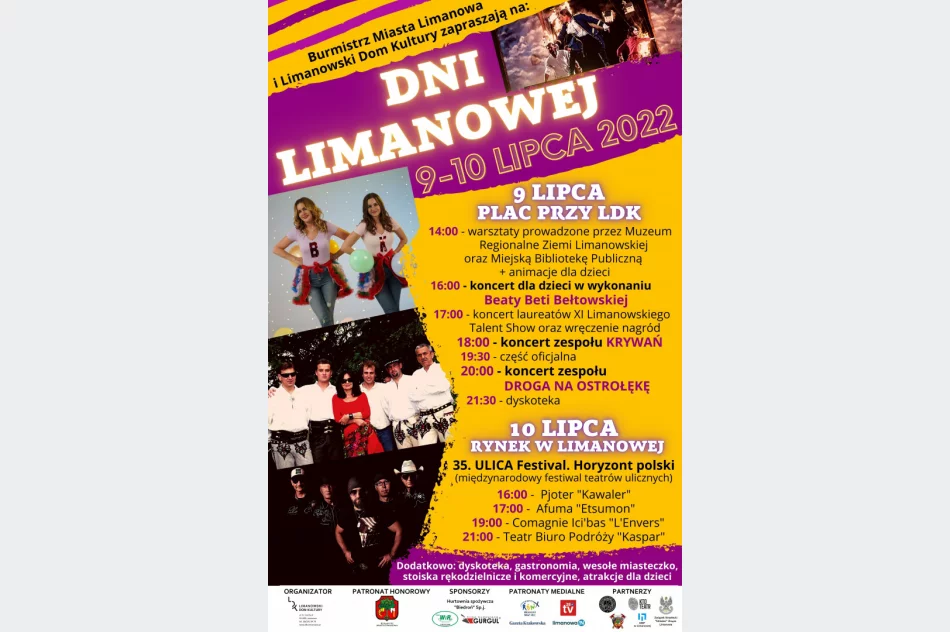 DNI LIMANOWEJ 2022 - weekend zabawy i atrakcji! - zdjęcie 2