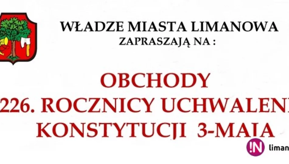 Zapraszamy na obchody rocznicy uchwalenia Konstytucji 3 Maja - zdjęcie 1