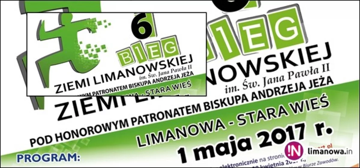 1 maja - 6 Bieg Ziemi Limanowskiej