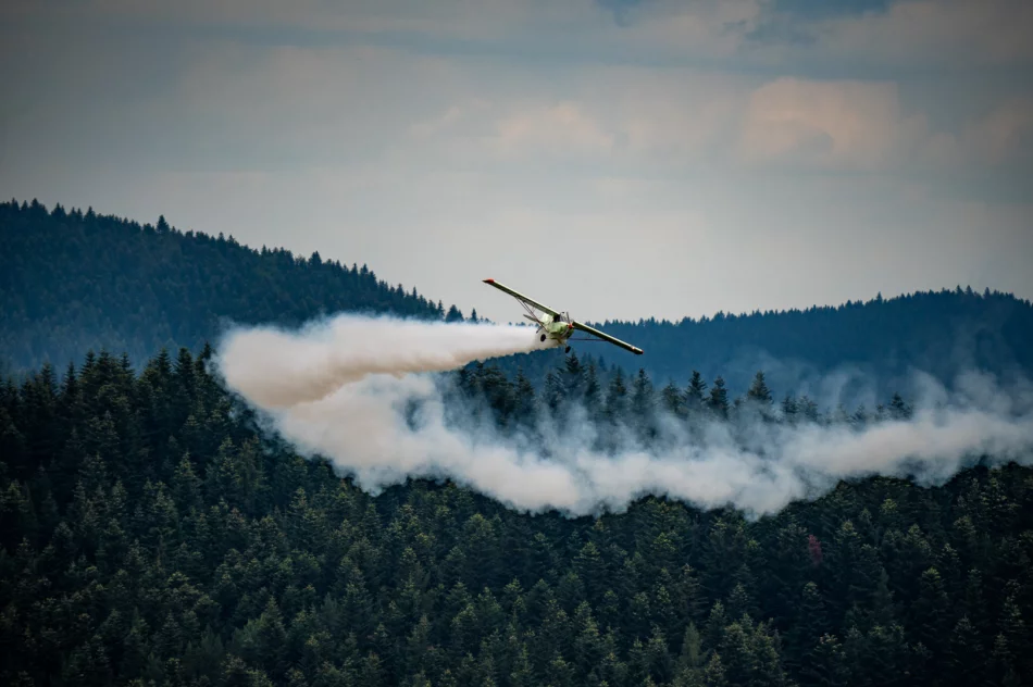 78. rocznica zrzutów alianckich na Dzielcu - przeloty samolotów - zdjęcie 8