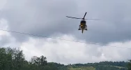 Zderzenie dwóch pojazdów. Na DK 28 lądował LPR - zdjęcie 4