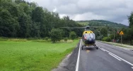 Zderzenie dwóch pojazdów. Na DK 28 lądował LPR - zdjęcie 5