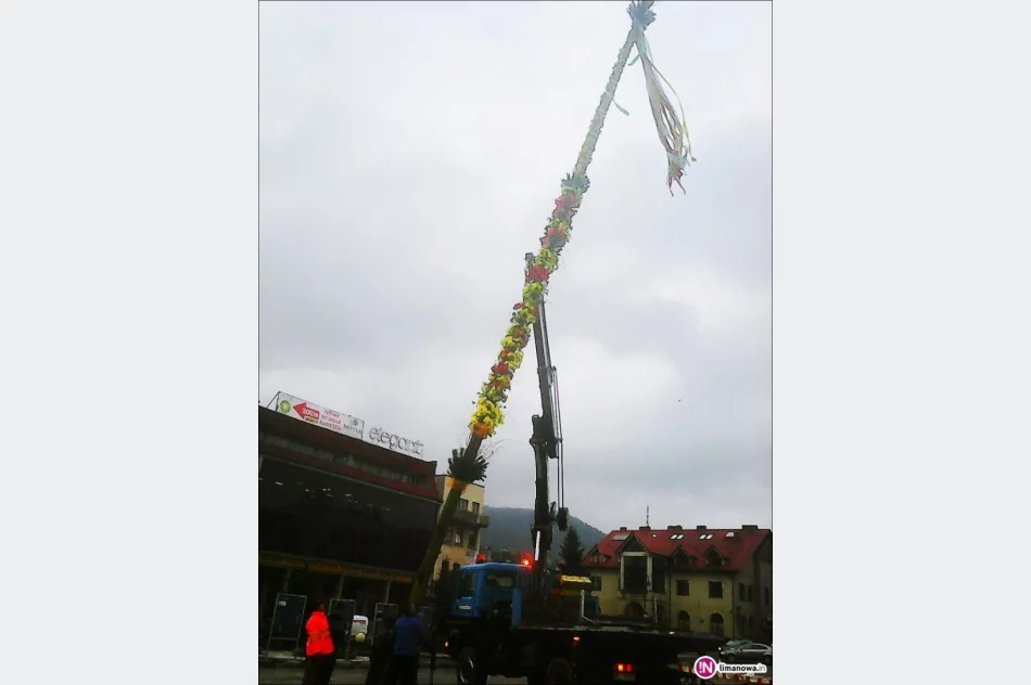 Palma Wielkanocna na limanowskim rynku - zdjęcie 4