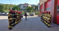 Dzieci na porannej odprawie w PSP - zdjęcie 2