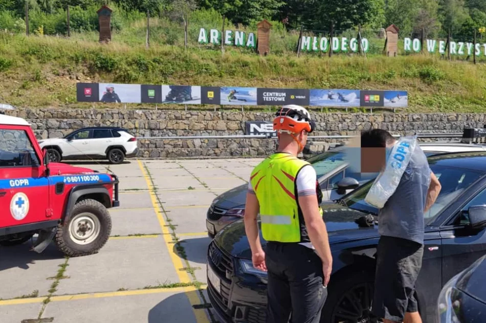 Dwa poważne wypadki na trasie rowerowej - zdjęcie 5