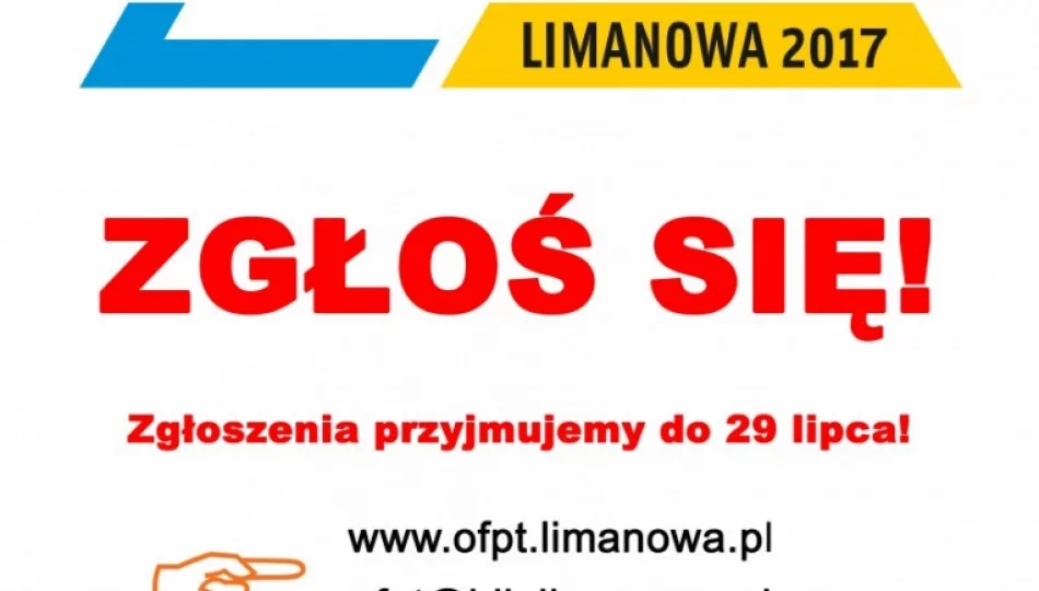 Ogólnopolski Festiwal Piosenki Turystycznej Limanowa 2017 – zgłoś się! - zdjęcie 1