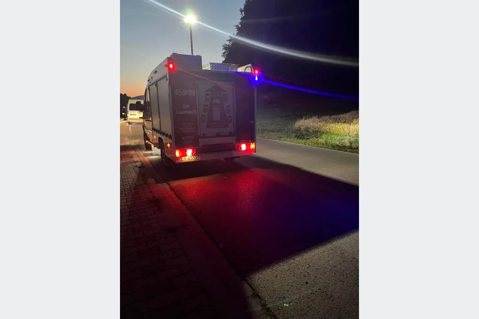 Zderzenie dwóch pojazdów na drodze powiatowej - zdjęcie 2