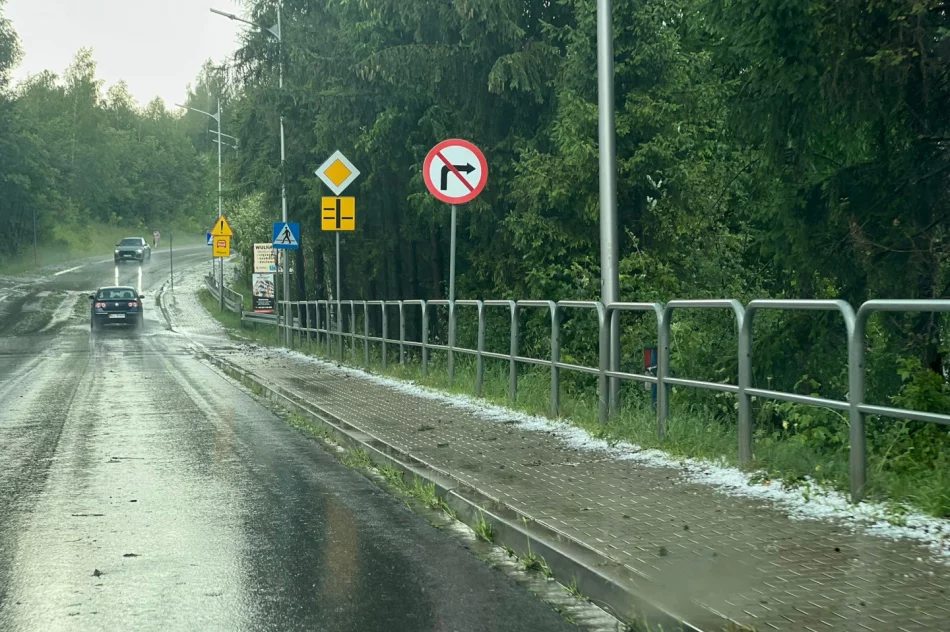 Intensywna burza nad Limanowszczyzną - zdjęcie 2