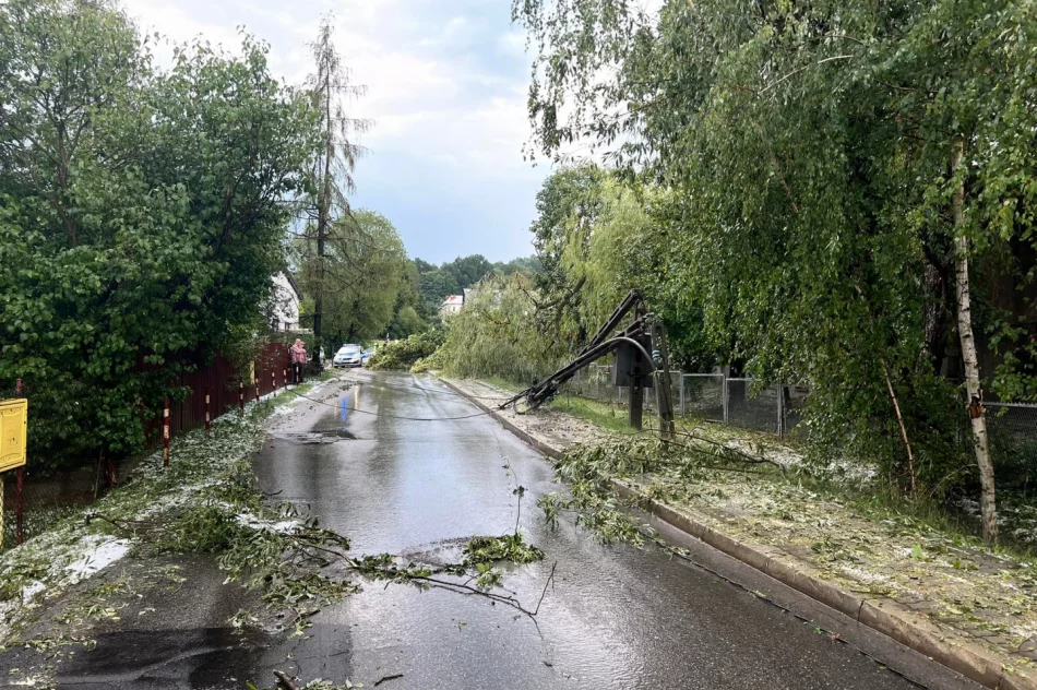 Intensywna burza nad Limanowszczyzną - zdjęcie 3