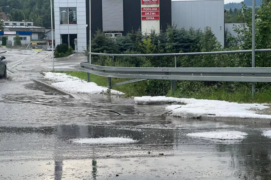 Intensywna burza nad Limanowszczyzną - zdjęcie 4